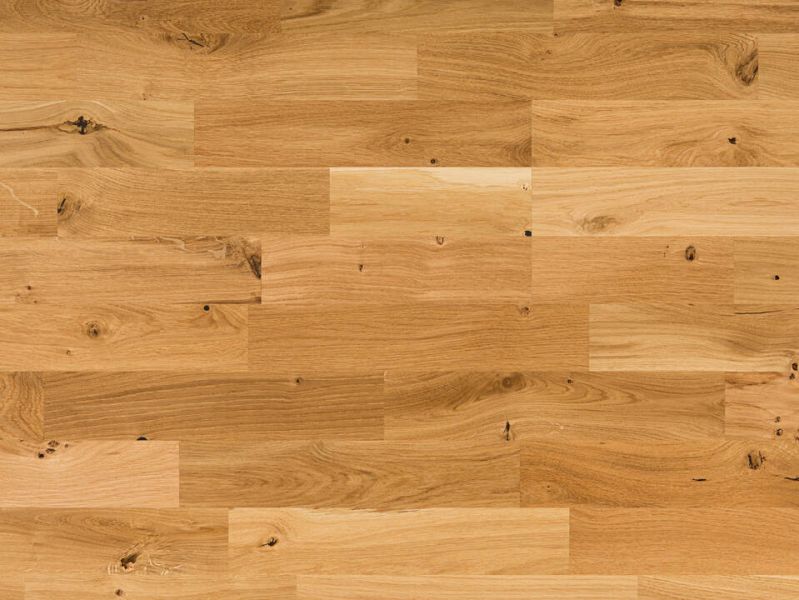 Eiche Ardenne Schiffsboden Parkett lackiert, Klick (push-down), gerade Kante, rustikal