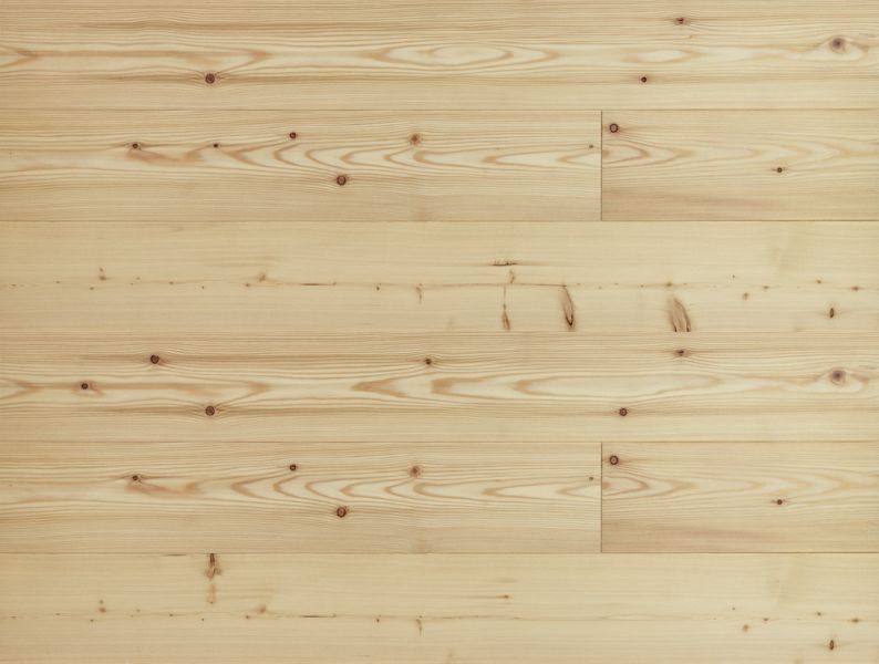 Lärche Massivholzdielen naturgeölt, farblos, 1-Stab, Nut und Feder, 4-seitig gefast, rustikal