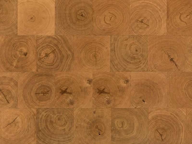 Eiche Hirnholz Schiffsboden Parkett mattlack, 3-Stab, Nut und Feder, gerade Kante, natur