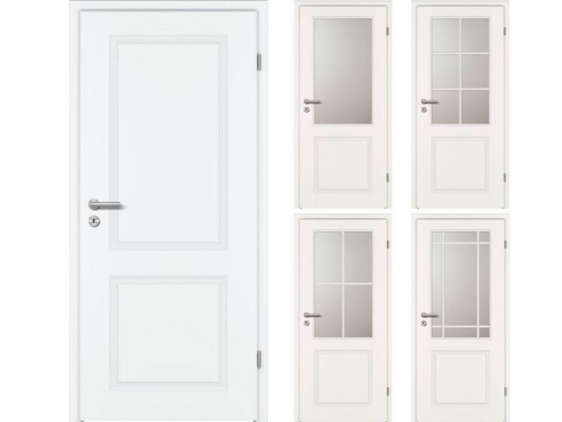 Stiltüre CLASSIC C2, Weißlack Exklusiv ähnl. RAL 9016, Rundkante KR