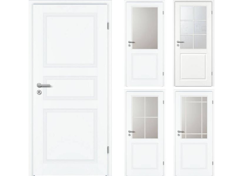 Stiltüre CLASSIC CK3, Weißlack Exklusiv ähnl. RAL 9016, Rundkante KR