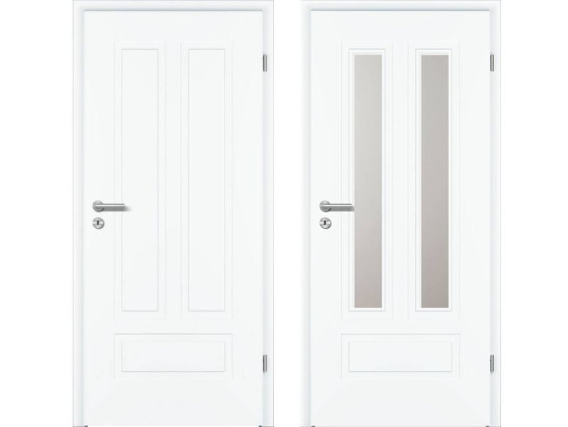 Stiltüre MODENA M3/2, Weißlack Exklusiv ähnl. RAL 9016, Rundkante KR