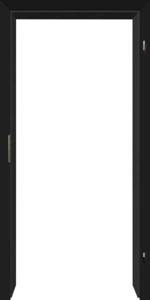 Anti-Fingerprint Zarge, G-TEC, schwarz ähnl. RAL 9005, Rundkante KR