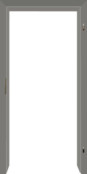 Anti-Fingerprint Zarge, G-TEC, staubgrau matt ähnl. RAL 7037, Rundkante KR