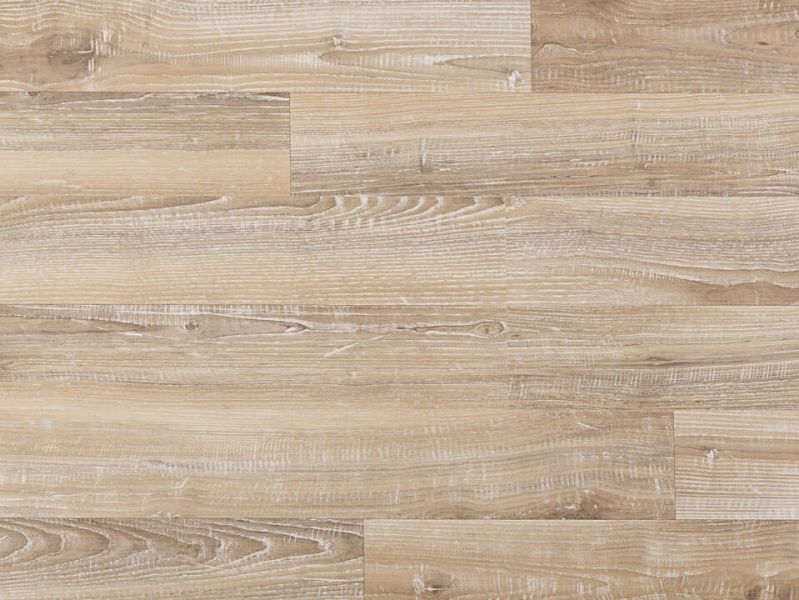 Esche grau, Laminatboden 2-Stab, Klick, gerade Kante, Trittschall: Nein