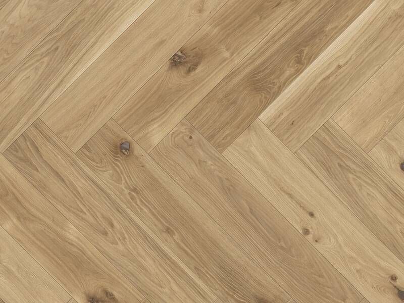 Eiche Maxistab Zweischicht-Parkett naturgeölt, farblos, Nut und Feder