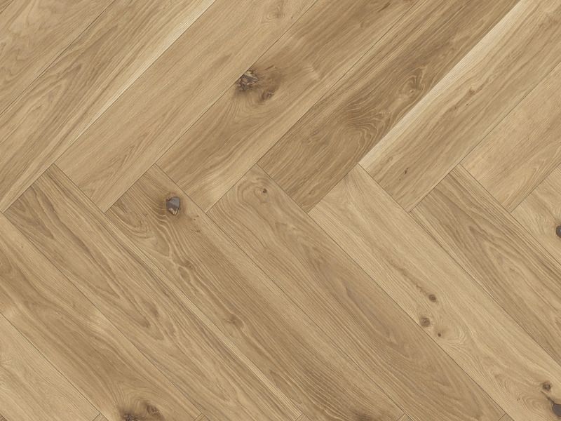 Eiche Maxistab Zweischicht-Parkett naturgeölt, farblos, Nut und Feder
