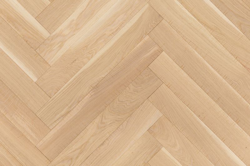 Eiche Weiß Zweischicht-Parkett naturgeölt, weiß, Nut und Feder