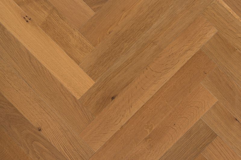 Eiche Thermo Zweischicht-Parkett naturgeölt, farblos, Nut und Feder