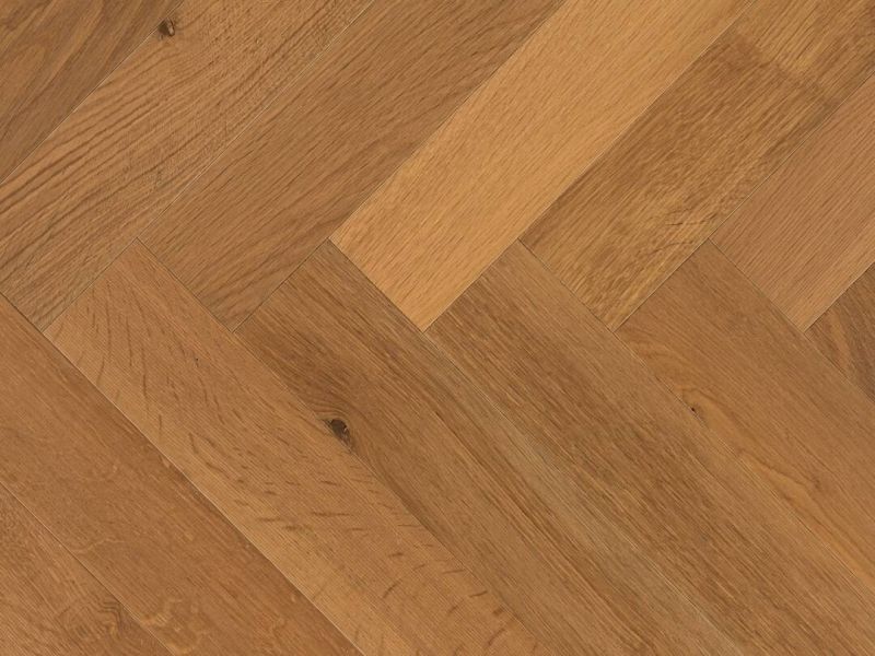 Eiche Thermo Zweischicht-Parkett naturgeölt, farblos, Nut und Feder