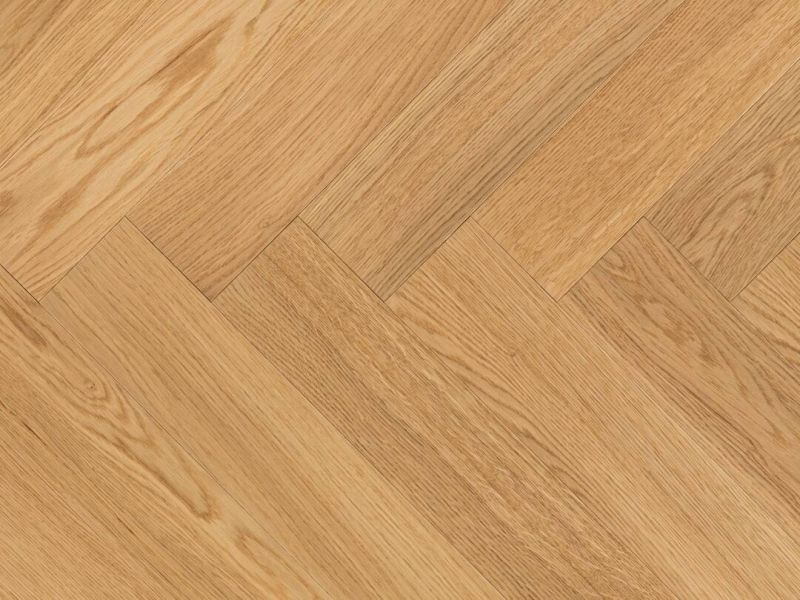 Eiche leicht weiß Zweischicht-Parkett mattlack, Nut und Feder