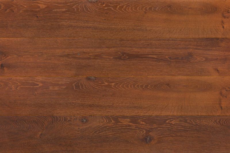 Eiche Thermo dunkel Landhausdielen Parkett, Klick (push-down), 2-seitig gefast, rustikal