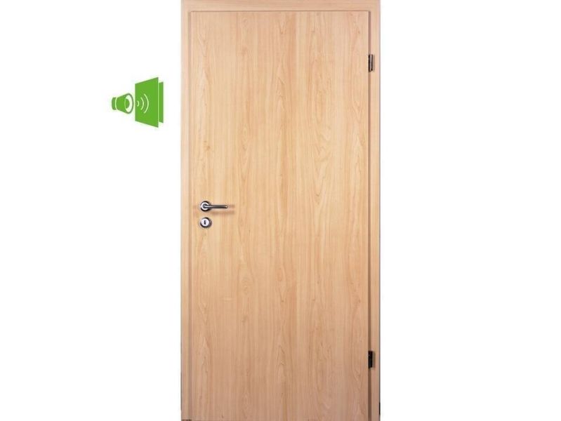 CPL Wohnungseingangstüre, Ahorn, Designkante R2