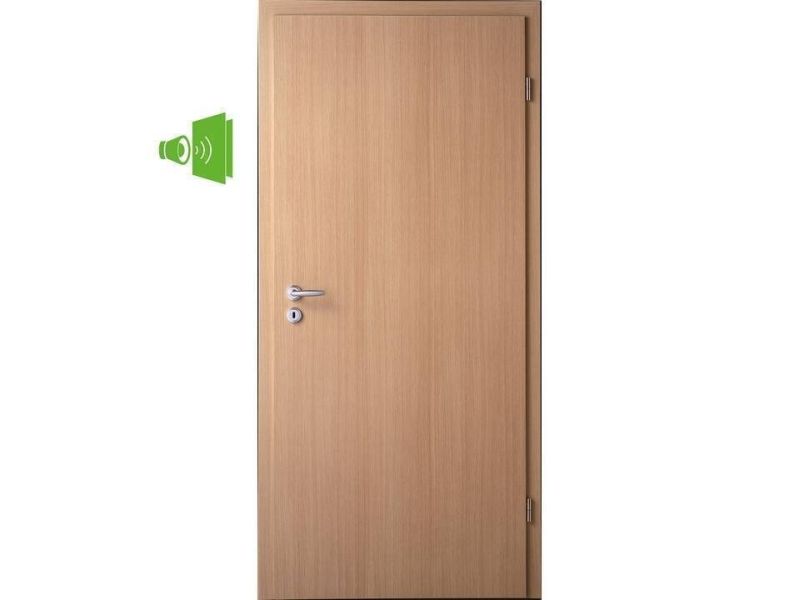 CPL Wohnungseingangstüre, Eiche hell, Designkante R2