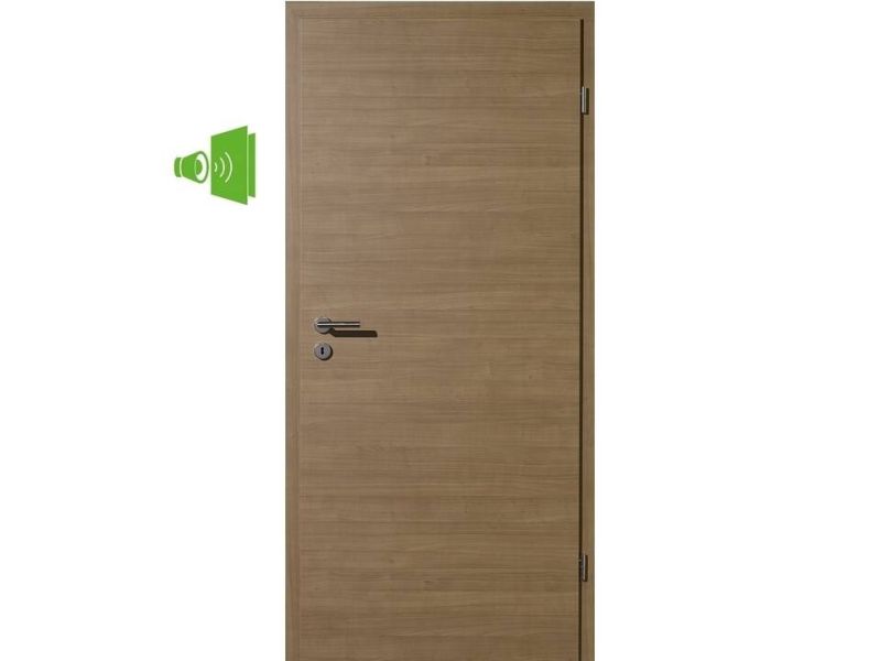 CPL Wohnungseingangstüre, Zimtbirke Cascade, Designkante R2
