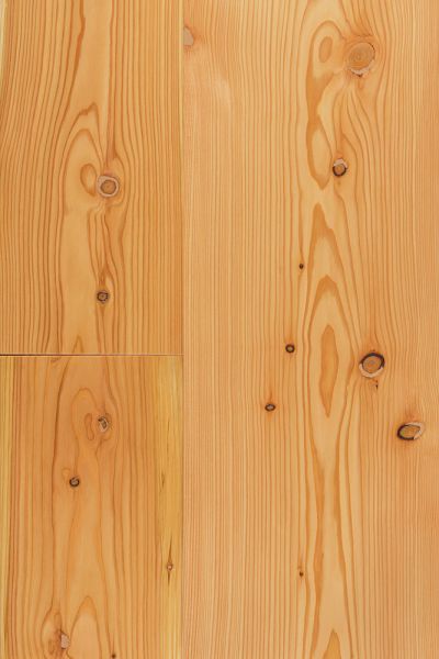 Lärche Breitdiele Massivholzdielen geölt, Nut und Feder, 4-seitig gefast, rustikal