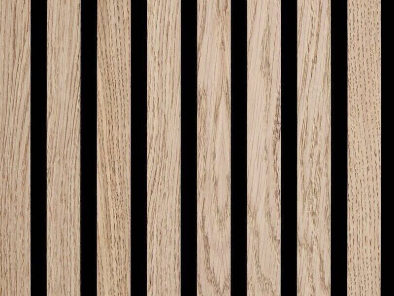 Designpaneele Harmony, Eiche, roh, MDF furniert, schwarzes Vlies