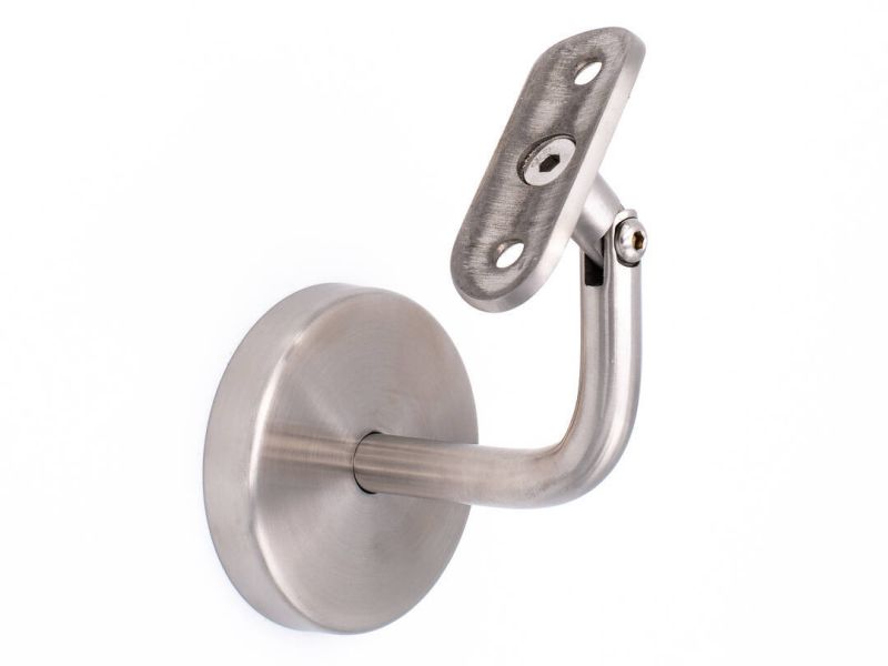 Handlaufhalter Modell 4 mit Gelenkbügel und gewölbter Auflageplatte 
