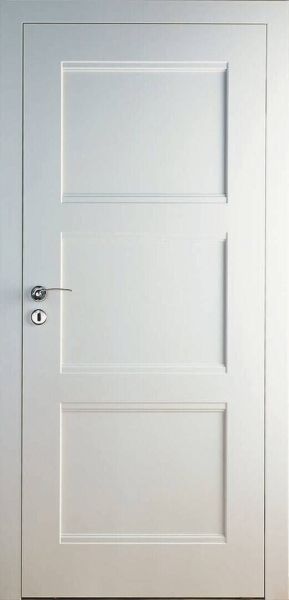 Stiltüre, SCALA S.6 STUMPF EINSCHLAGEND, Weißlack ähnl. RAL 9016, stumpf, gefast