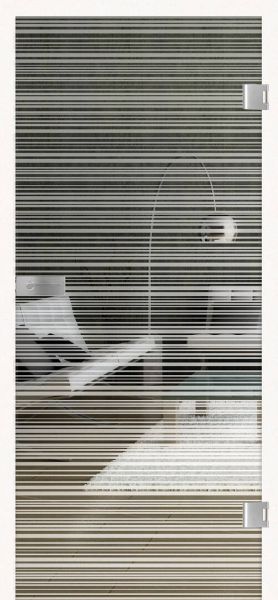 Glastür, ACHAT HORIZONTAL 574 by Brigitte Steffen, Weißglas, VSG