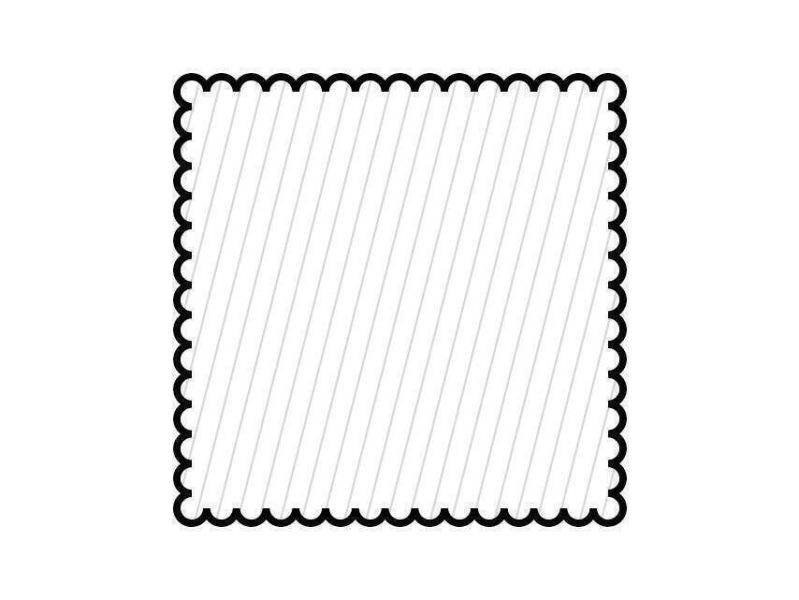 Bangkirai Pfosten 90x90mm, 4-seitig geriffelt,