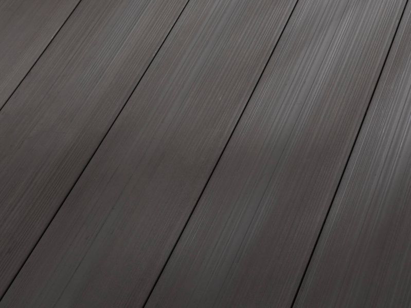 Terradura Breitdiele massiv, Naturfaser - NFC, Schiefergrau