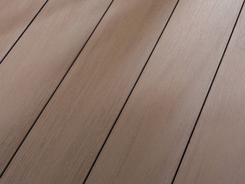 Terradura Breitdiele massiv, Naturfaser - NFC, Walnuss