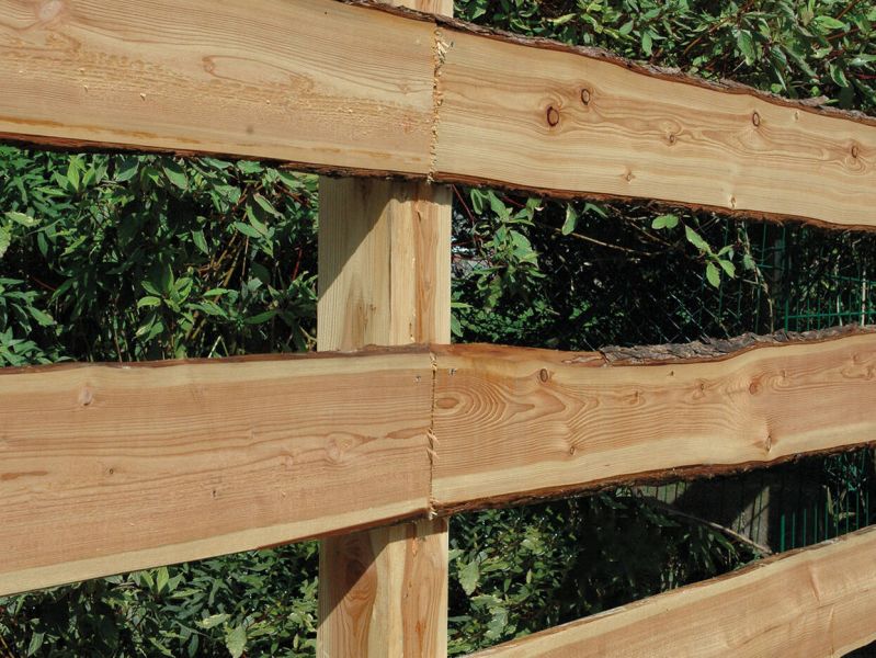 Gartenzaun Bohlenzaunbrett Lärche , unbehandelt