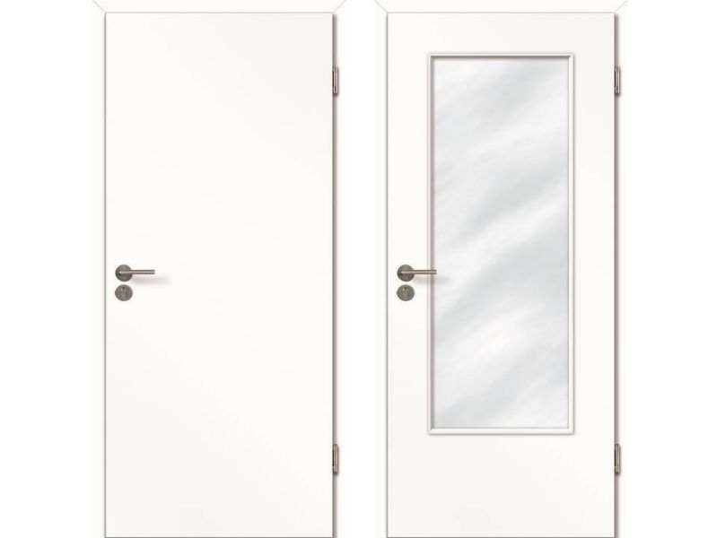 CPL Türe, Ultra Weiß ähnl. RAL 9016, Rundprofil