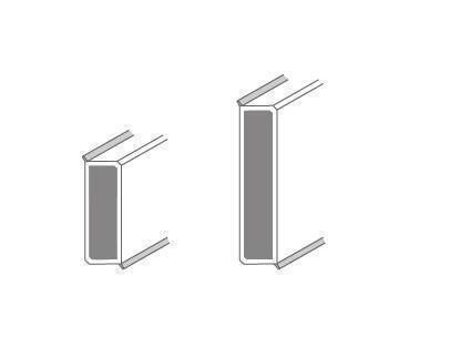 Sockelleisten foliert Cube Compact, feuchteresistent