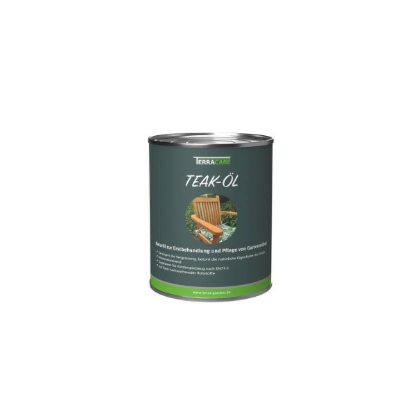 Terracare Teaköl, Naturöl für Gartenmöbel