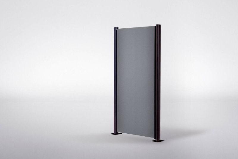 Sichtschutzzaun Glas grau satiniert