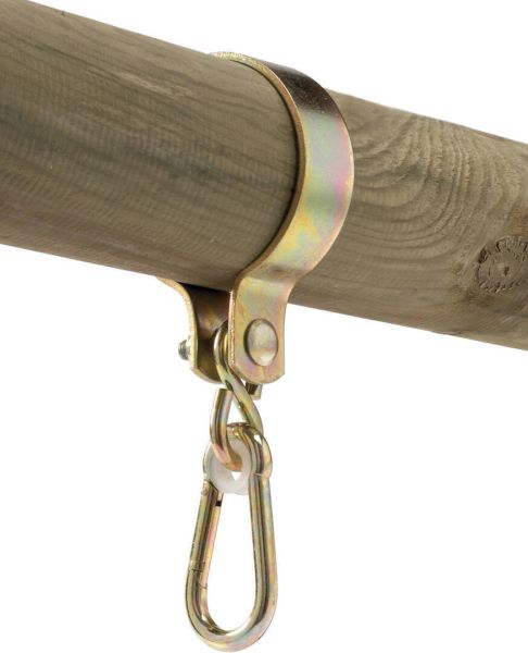 Schaukelschelle mit Karabinerhaken für Rundholz
