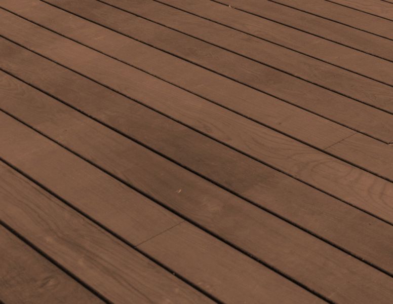 Terrassendielen Thermo Esche, THERMOWOOD® Unoprofil glatt bombiert,Grad® Fräsung