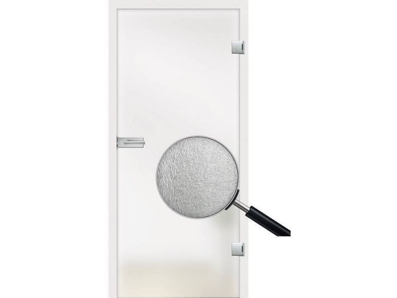 Glastür CHINCHILLA weiß