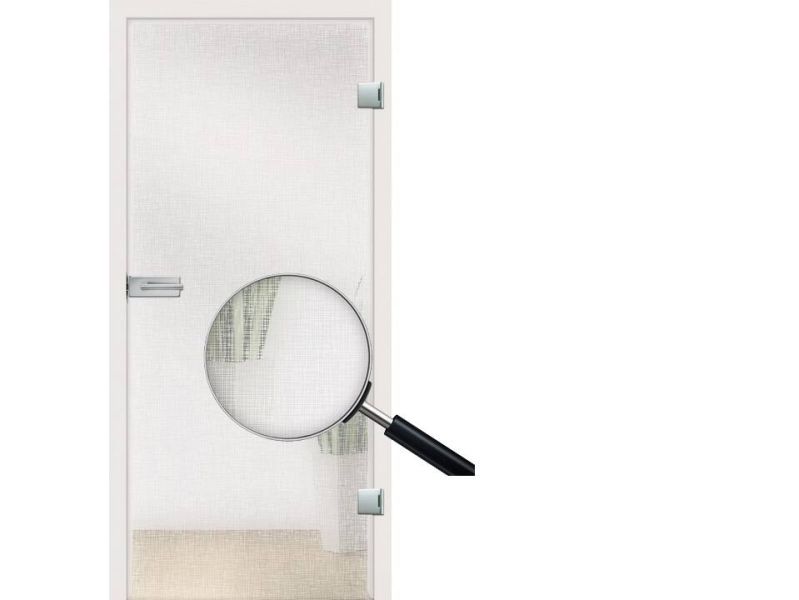 Glastür, MIKA, Weißglas, ESG