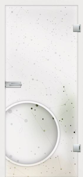 Glastür, ORIS, Weißglas, ESG
