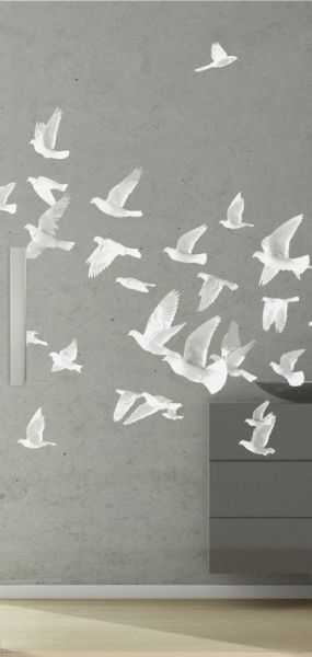 Glasschiebetüre BIRDS LD 695