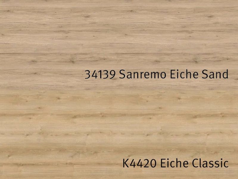 Nischenrückwandplatten 34139 AW Eiche Sanremo Sand / K4420 AW Eiche Evoke Classic
