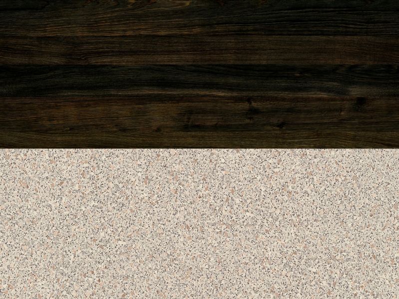 Nischenrückwandplatten 3952 PE Ravenna grau / K2831 AN Eiche Pallidus