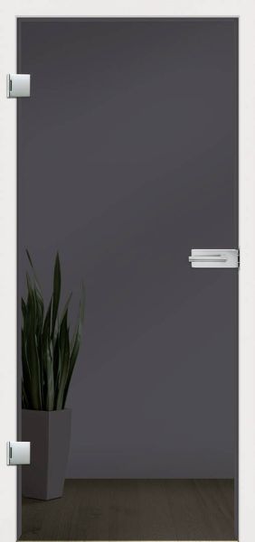 Glastür, LAVA GREY, Grauglas, ESG