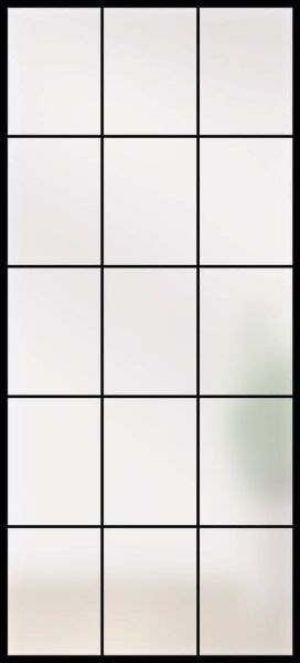 Lofttüre, LINESPLUS SATINATO TYP 15, satiniert, keramischer Digitaldruck schwarz