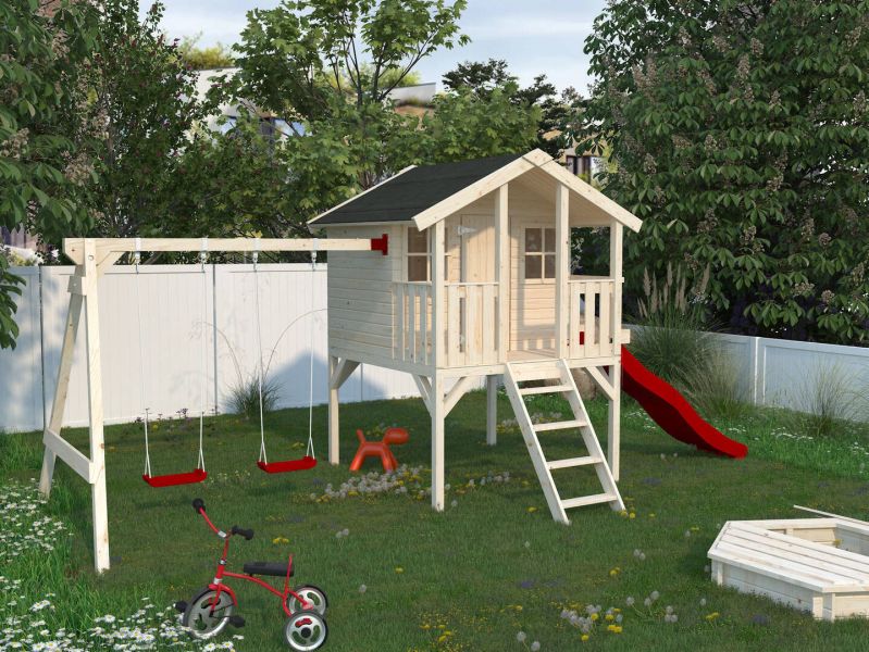 Garten-Spielhaus Ella, Nordische Fichte natur