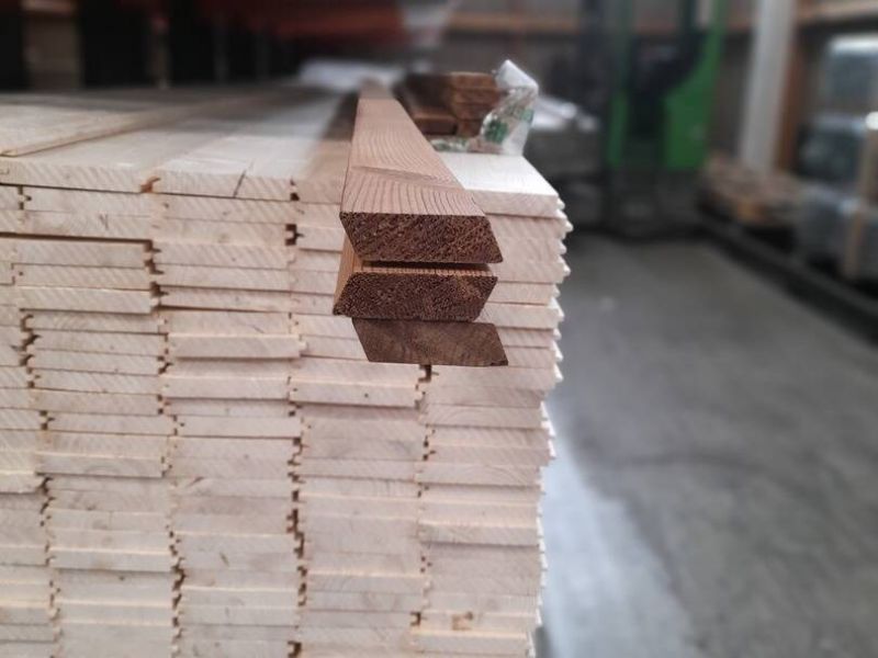 THERMOWOOD® Kiefer Rhombusprofil