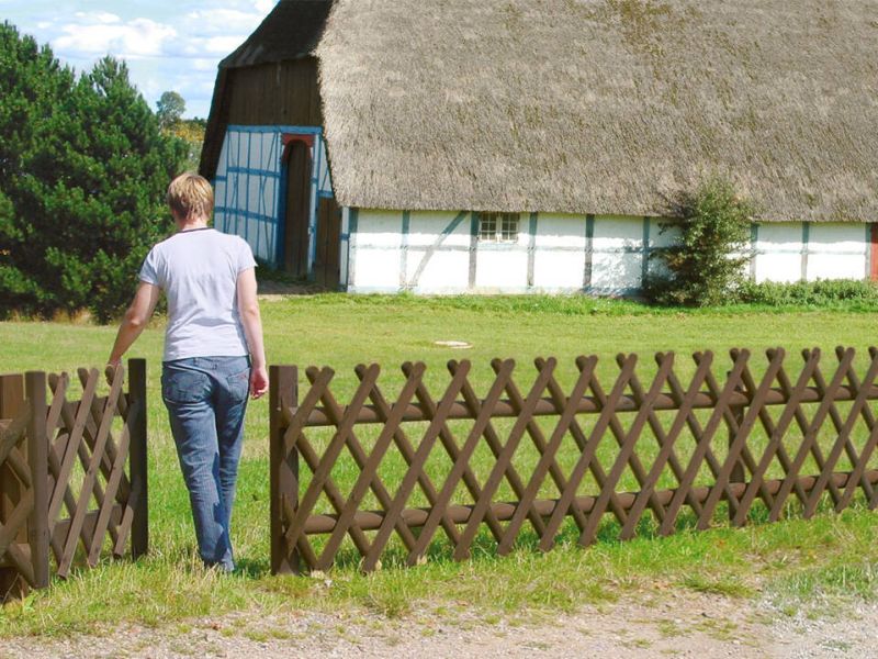Gartenzaun Kaufbeuren, kesseldruckimprägniert braun