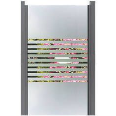 Sichtschutzzaun Glas Siebdruck Linea 10