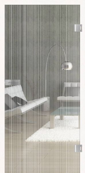 Glastür, SUMMER RAIN 515, Weißglas, ESG