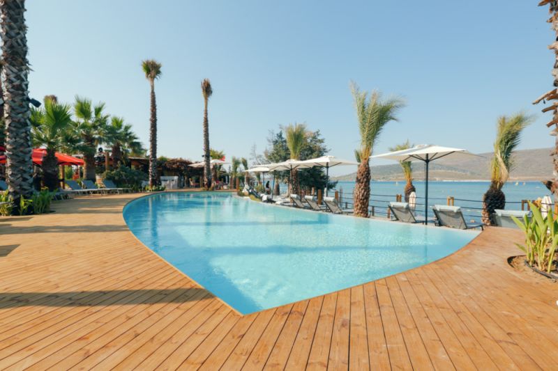 Terrassendielen Thermo Kiefer,THERMOWOOD® Unoprofil glatt bombiert,grad® Fräsung