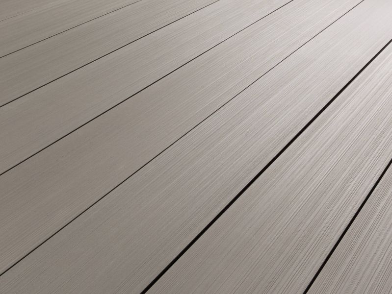 Terradura Breitdiele massiv, Naturfaser - NFC, Granitgrau