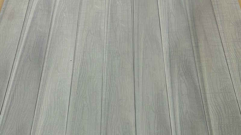 Terradura Protectcolor, 2-seitig Holzstruktur mit unterschiedl. starker Prägung, Kieselgrau